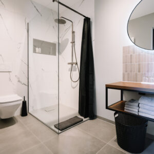 Bed and Breakfast De Oude Dorpsslagerij Kamer Comfort badkamer